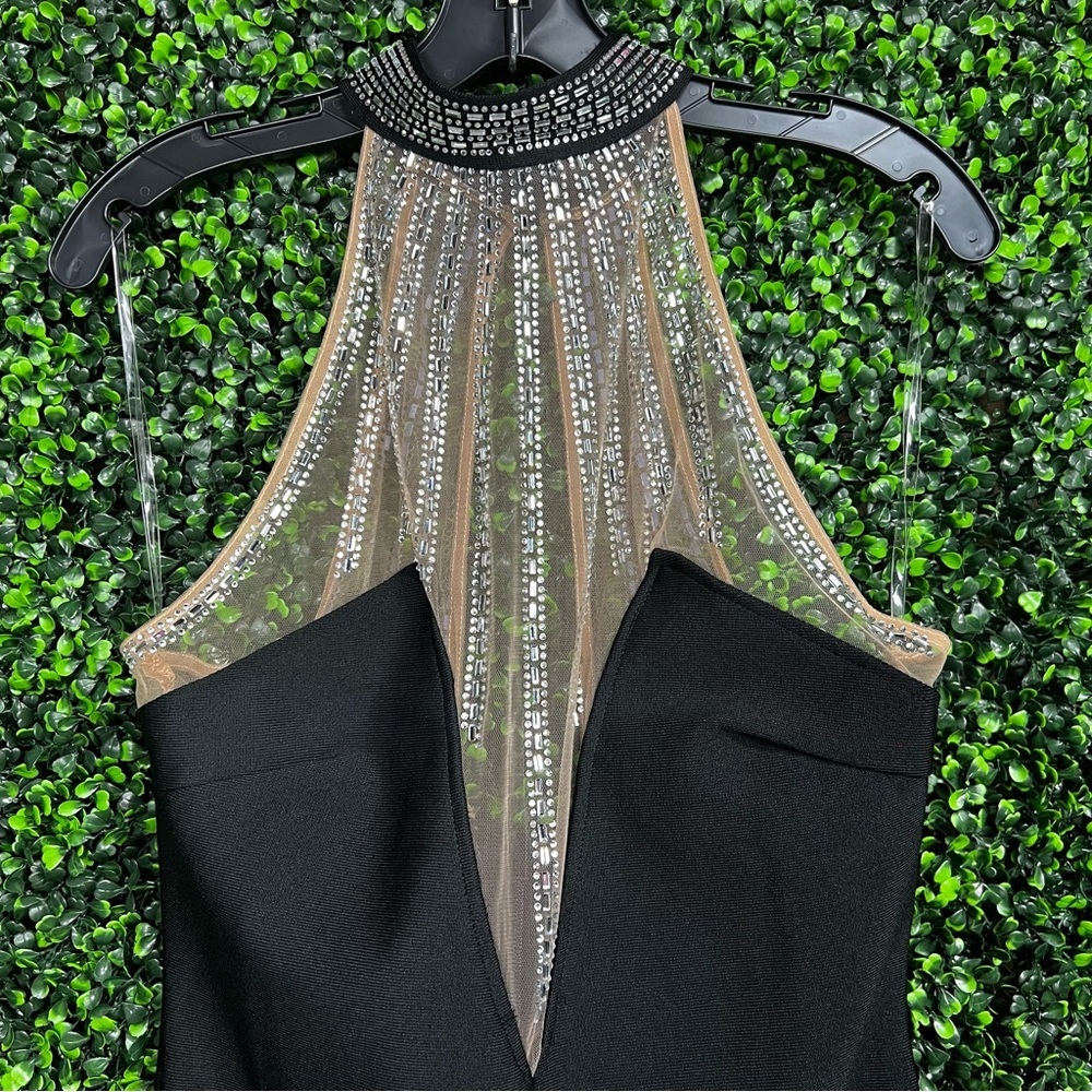 FASHION NOVA | Lina Embellished Bandage Mini Dress - Picture 11 of 15